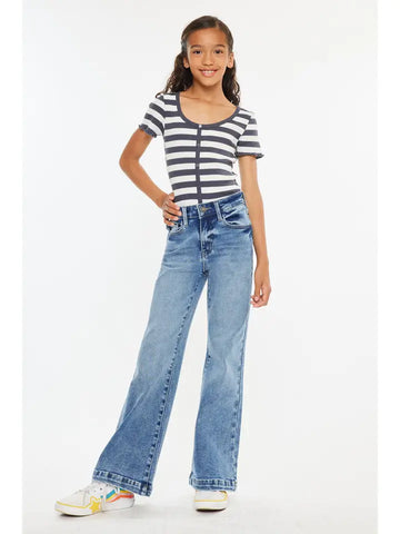 Kancan | Girls High Rise Wide Leg Flare