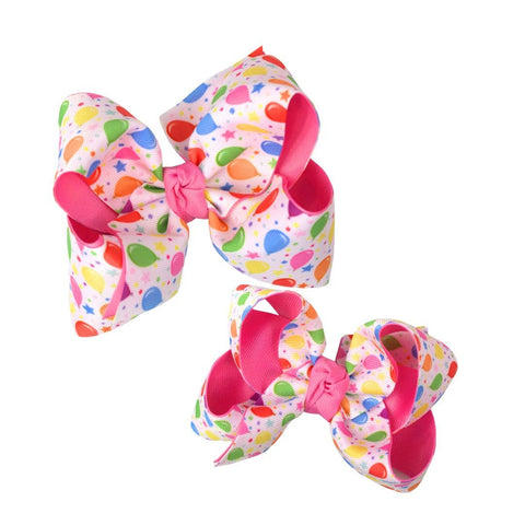 BALLOON PRINT HAIR BOW