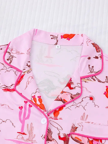 Valentines Inspired Cowgirl Pj Set