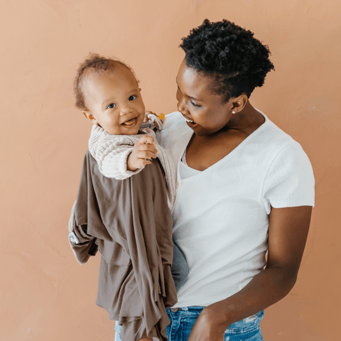 Knit Swaddle Blanket - Gobi