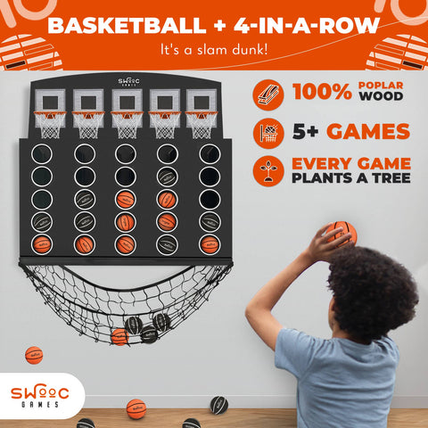 Low Post Lineup | Wall Mounted Basketball 4 In A Row