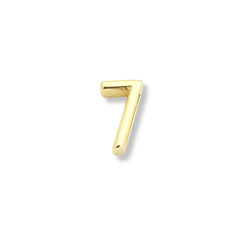 Number Charms | Smooth | Gold
