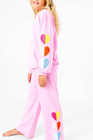 Two Tone Hearts Sweatsuit