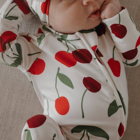 Bamboo Zip Pajamas | Cherry