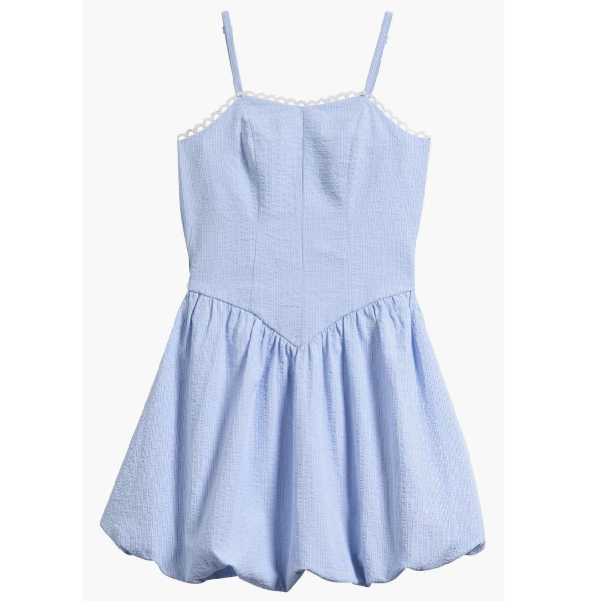 Tween Smocked Back Seersucker Sundress