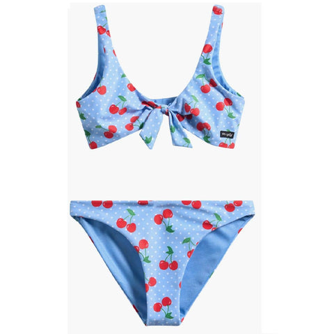 Tween Cherry Knot Two-Piece Swimsuit