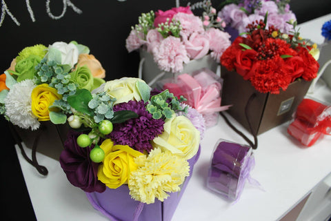 Soap Flower Bouquet | Pink Rose & Carnation