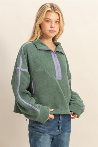 Fleece Half Zip Pullover