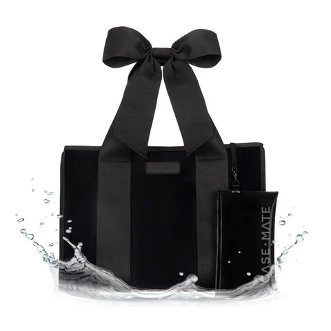Case-Mate | Midnight Black Bow Jelly Tote Bag