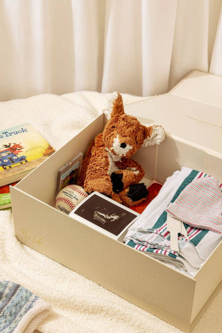 Linen Baby Keepsake Box