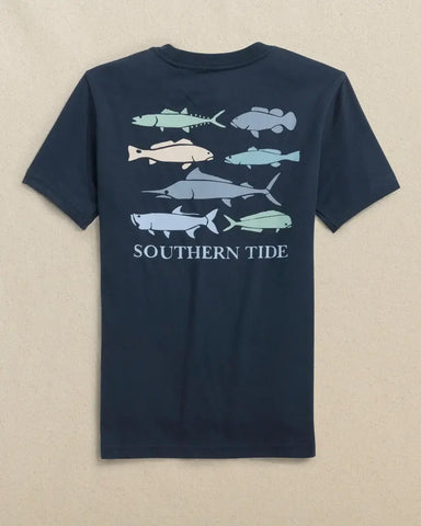 Southern Tide | Fish Stamp Tee