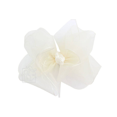 MULTI-LOOP ORGANZA BOW ON CLIP