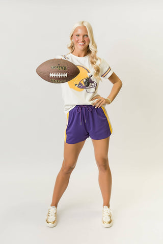 Purple and Yellow Helmet Shirt