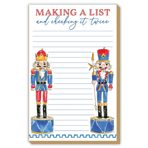 Making A List And Checking It Twice Luxe Large Notepad