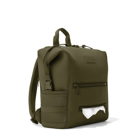 Indi Diaper Backpack in Dark Moss, Medium