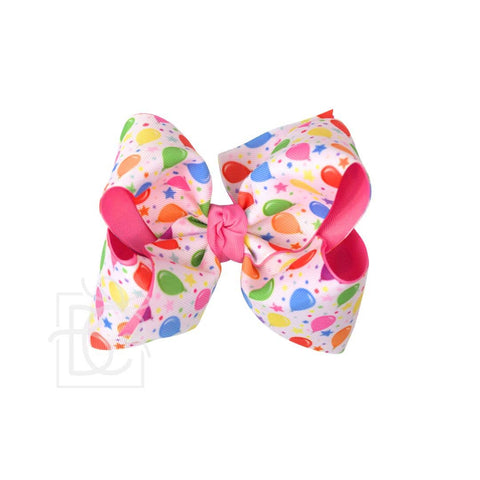 BALLOON PRINT HAIR BOW