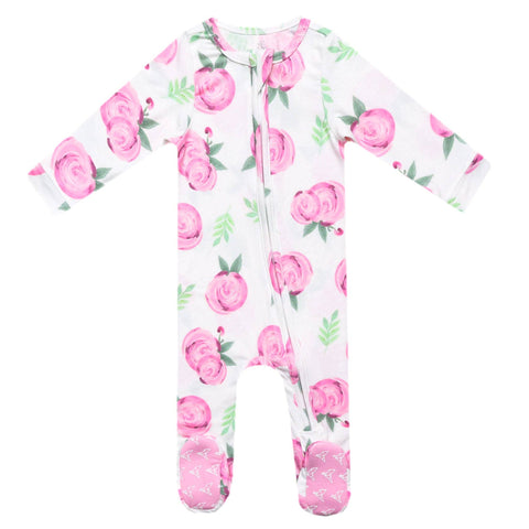 Zip-Up Footie Pajama - Grace