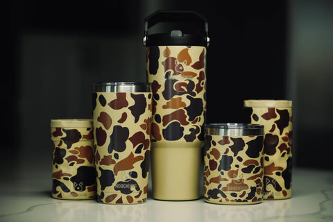 Hooch|Hog 30 oz Old School Camouflage Water Bottle