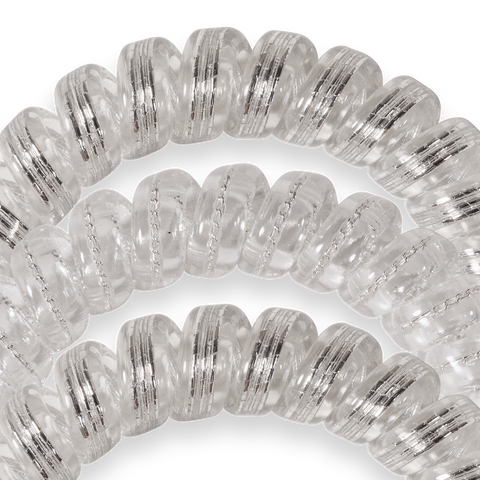 Spiral Hair Coils | Large | Silver Slay Hair Ties