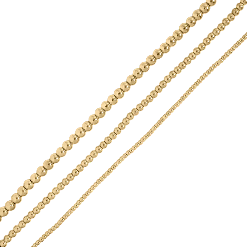 Kessler Elliott | Gold Bead Necklace