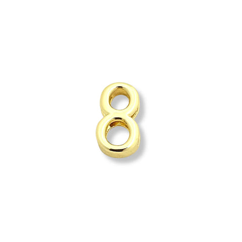 Number Charms | Smooth | Gold