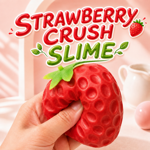 Strawberry Crunch Squishy – Viral Stress-Relief Fidget