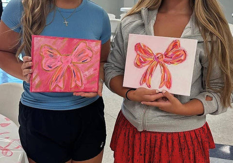 Paint Your Own Canvas 8x10 bow