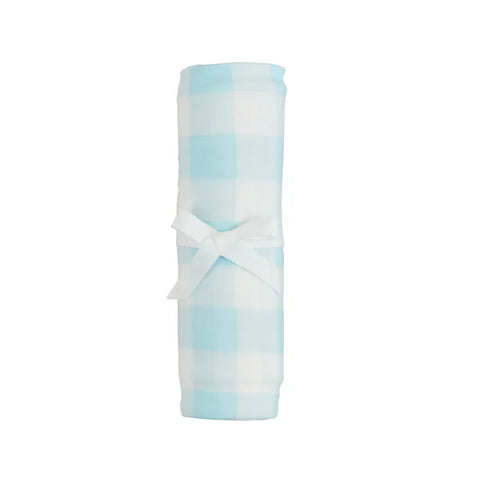 Mudpie | Gingham Stretch Swaddle Blankets