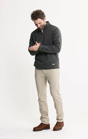 Stretch Sweater Fleece Quarter Zip Pullover