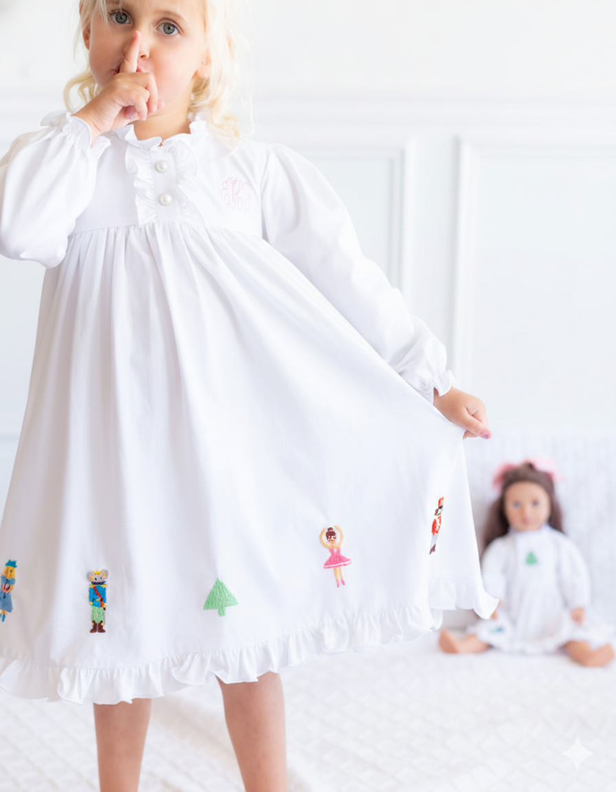 SB | Nutcracker Embroidered Knit Dress