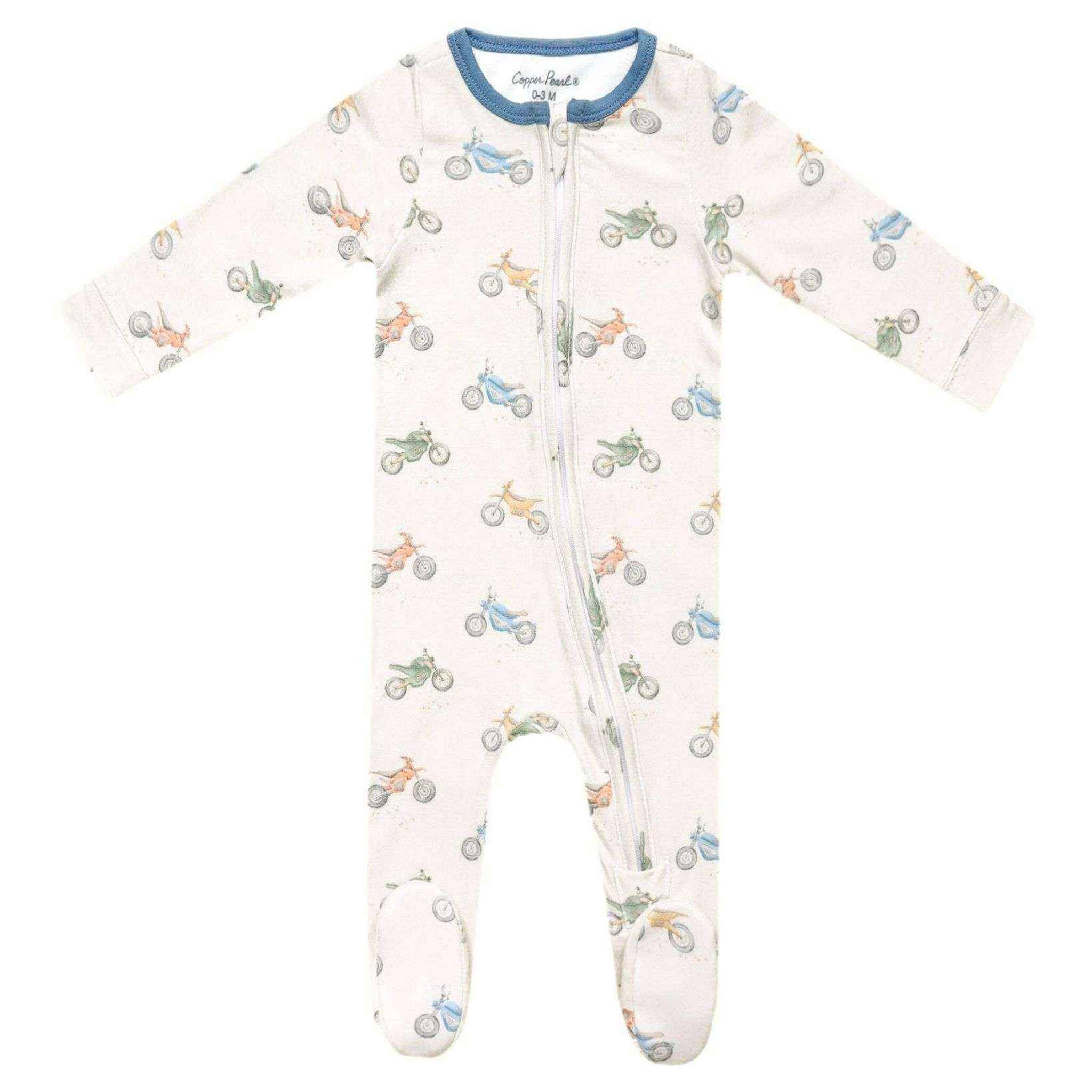 Copper Pearl | Zip-Up Footie Pajama