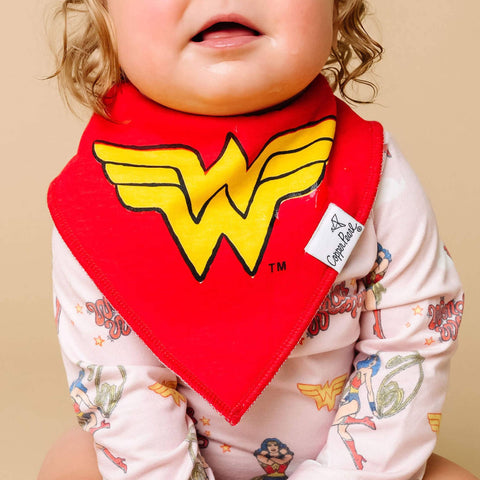 2 Pack Baby Bandana Bibs - Wonder Woman