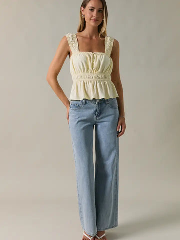 Sleeveless Peplum Top