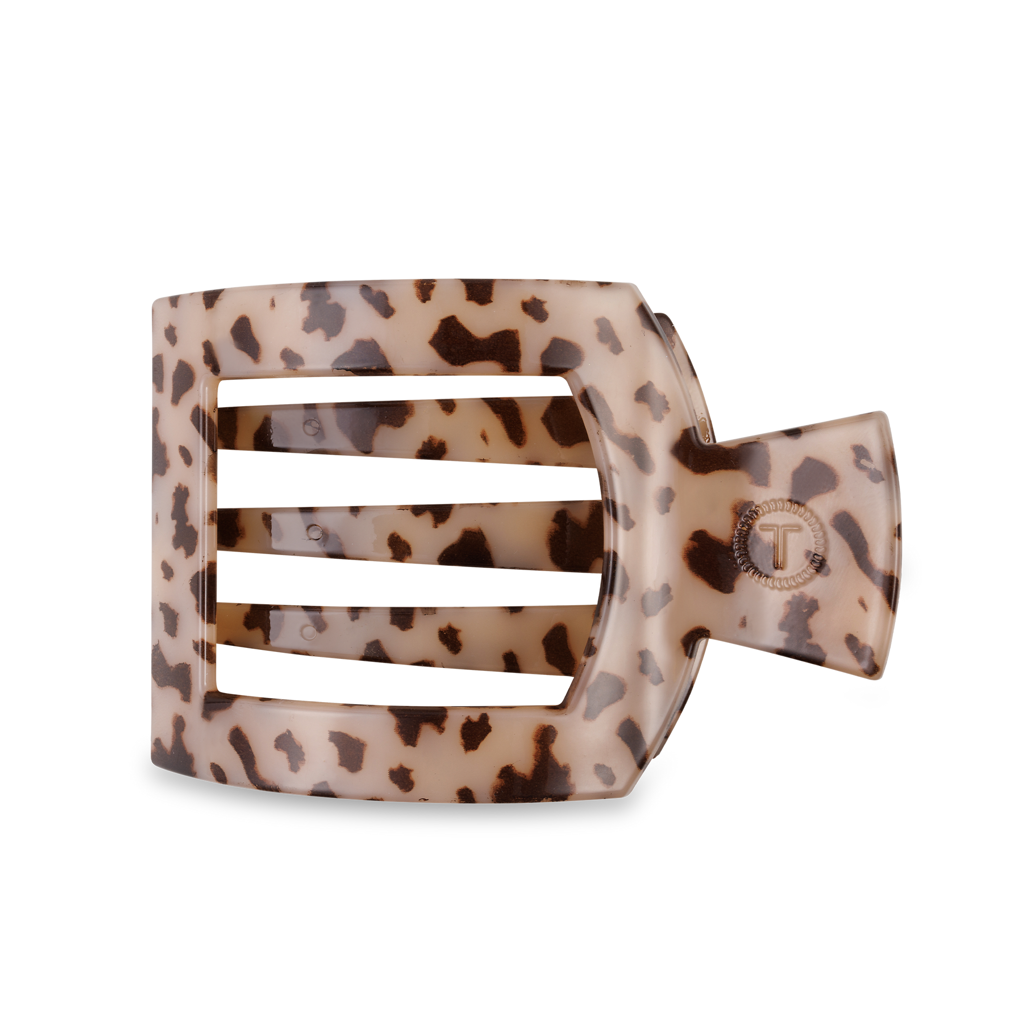 Square Flat Hair Clip | Large | Blonde Tortoise
