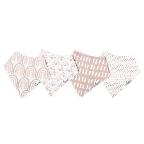 4 Pack Baby Bandana Bibs - Bliss