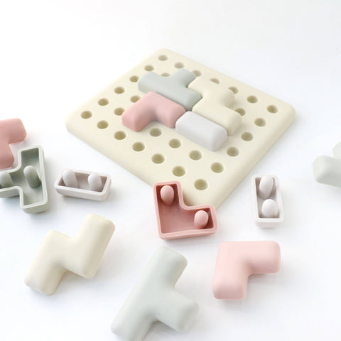 Pentomino Silicone Puzzle – Montessori Shape & Logic Toy