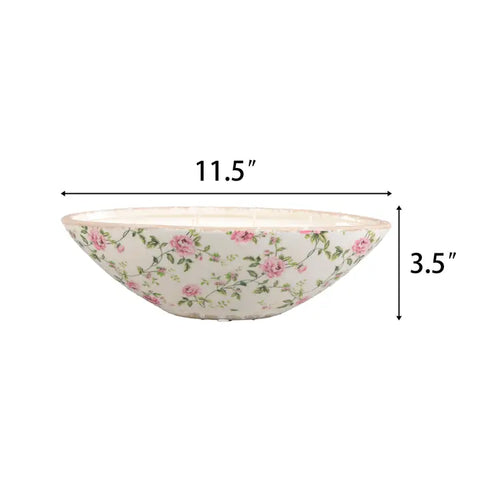 Peony Bloom Ceramic Candle