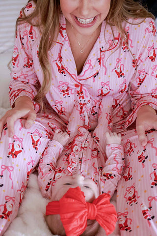 Christmas Ruffle Zipper Footie | Jolly Ribbons