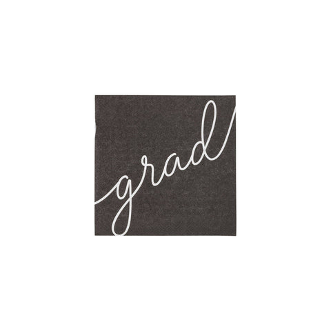 GRD1039 - Script Grad Paper Cocktail Napkin