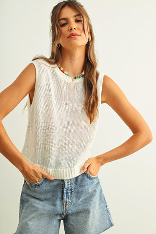 Sleeveless Knitted Top
