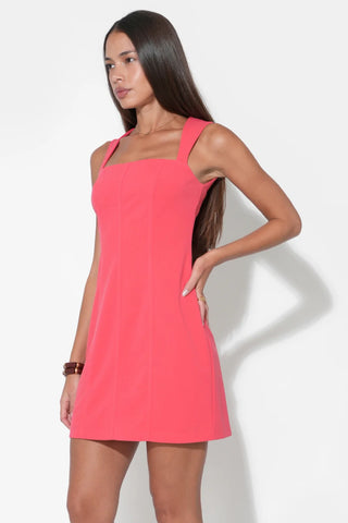 AR | Kiara Cut-Out Back Slim Mini Dress in Poppy