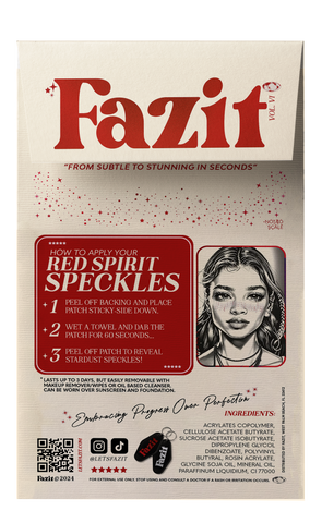 Spirit Speckles Makeup Patches | Red