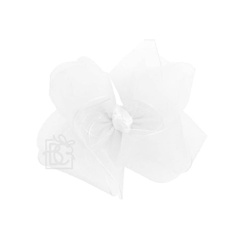 MULTI-LOOP ORGANZA BOW ON CLIP