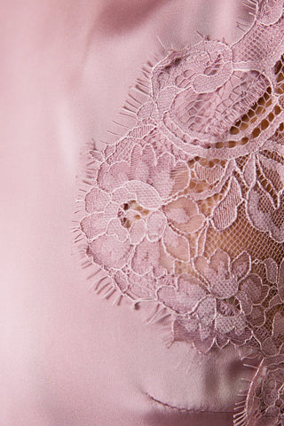 Lace Trim Detail Midi Skirt