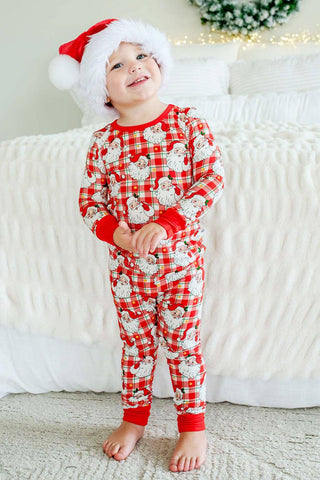 Christmas Bamboo Two-Piece Pajama Set | Cozy Claus
