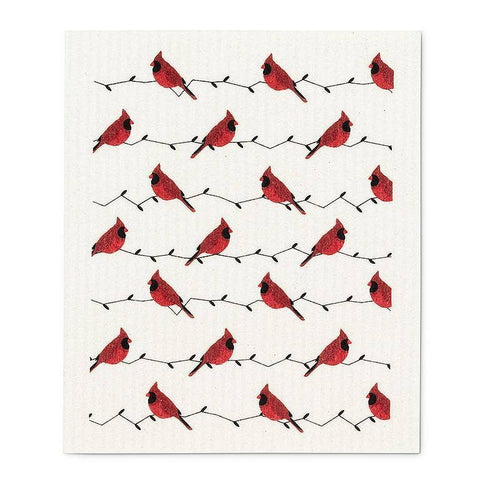S/2 Cardinals Dishcloths-6.5x8