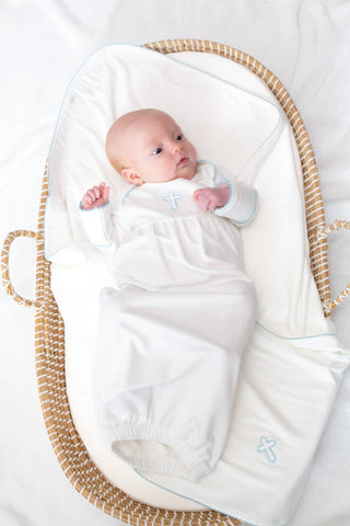 Blue Cross (Baptism/Christian) Infant Gown