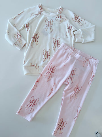 Chaser | Allover Bows Pant Girls Classic Leggings