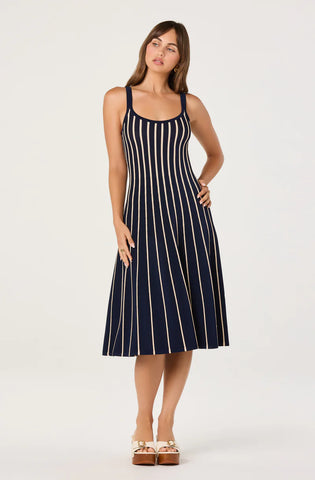 ASTR | Irecia Sweater Dress in Red Stripe