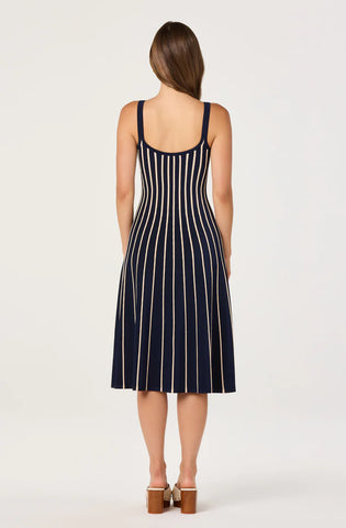 ASTR | Irecia Sweater Dress in Red Stripe